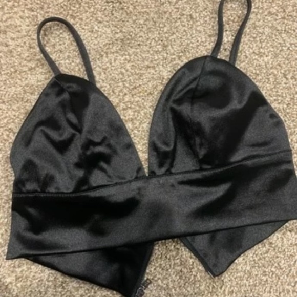 Lace bralette black adjustable straps - Picture 2 of 4